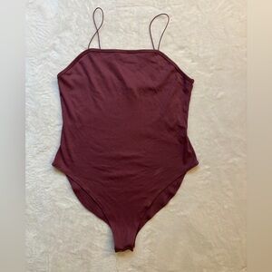 Wild fable - spaghetti strap bodysuit - maroon - XL